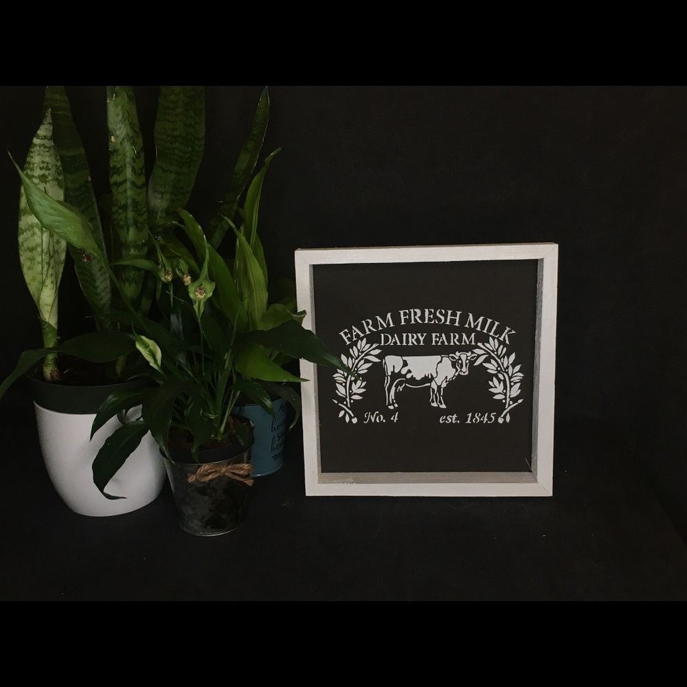 Rustic wood sign